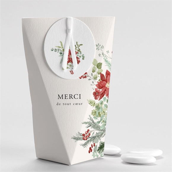 Boîte de dragées mariage Jardin fleuri étui réf.N520454