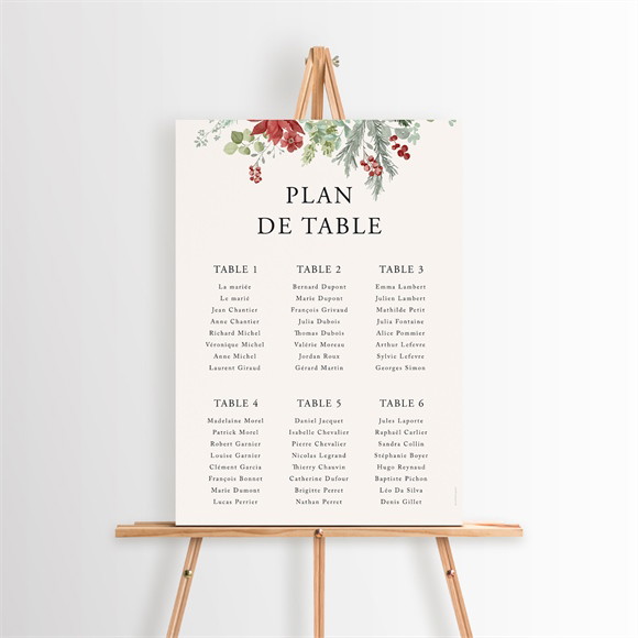 Plan de table mariage Jardin fleuri réf.N260548