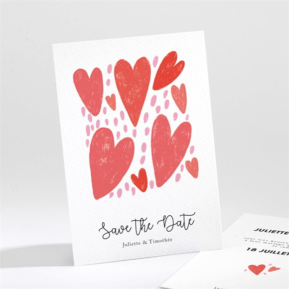 Save the Date mariage Coeurs réf.N211725