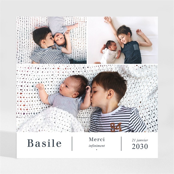 Remerciement naissance Joli Frère réf.N35064