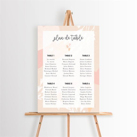 Plan de table mariage Love is all réf.N260562