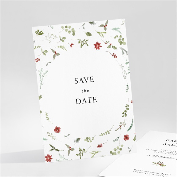 Save the Date mariage Ronde fleurie réf.N251164