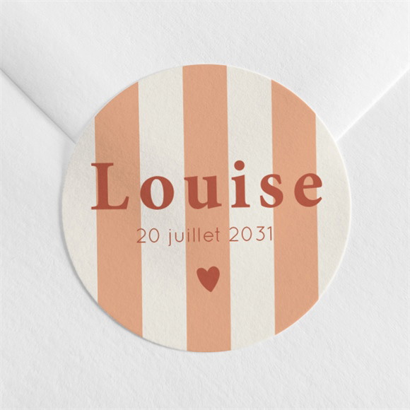 Sticker naissance Rayures estivales réf.N3602488