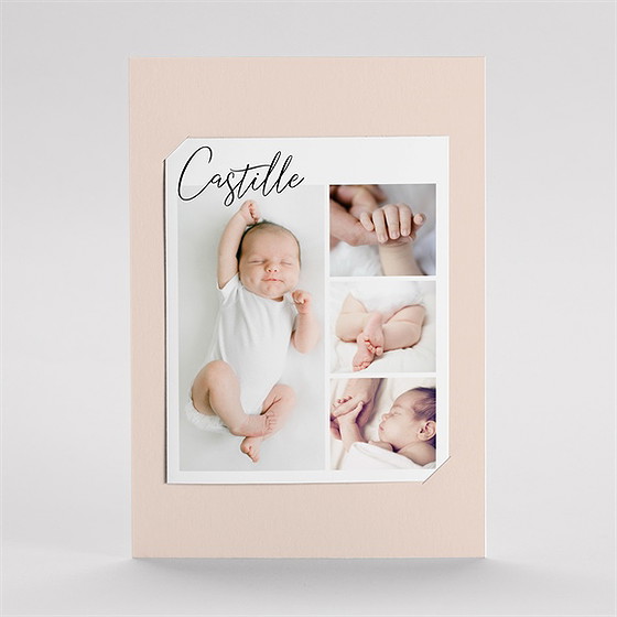 Remerciement naissance mon pele mele photo duo