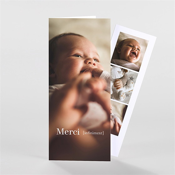 Remerciement naissance jolie définition photomaton