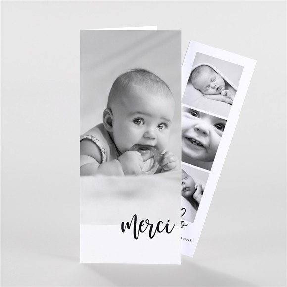 Remerciement naissance Hello duo photomaton réf.N88122