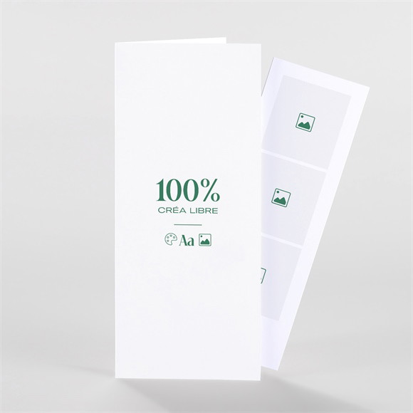 Remerciement naissance Vierge photomaton duo réf.N88123