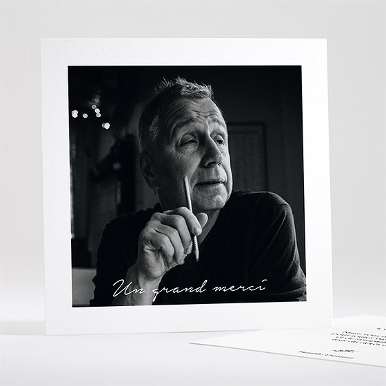 Remerciement décès pour toi carré