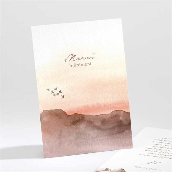 Remerciement décès Crépuscule portrait réf.N211729