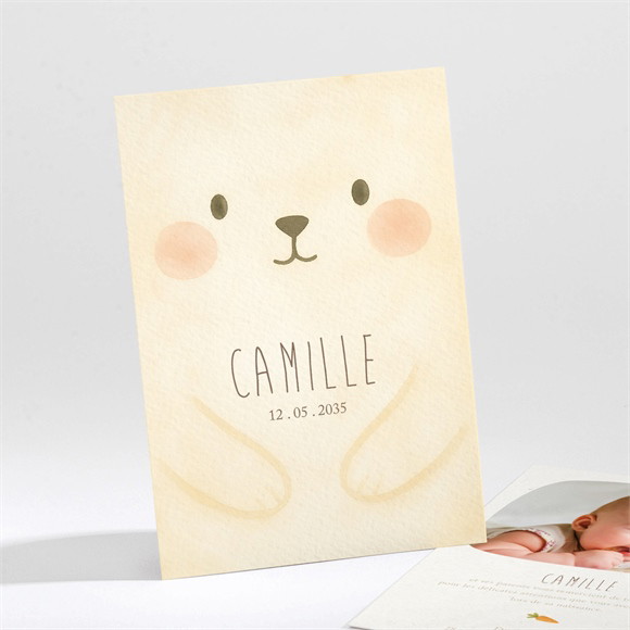 Remerciement naissance Lapin Mondoudou réf.N211732