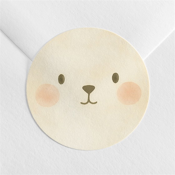 Sticker naissance lapin mondoudou