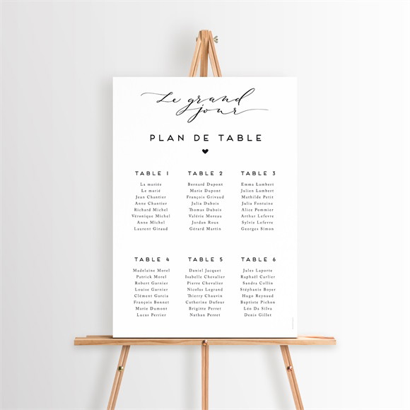 Plan de table mariage Classique photo réf.N260571