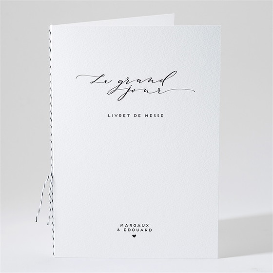 Livret de messe mariage classique photo