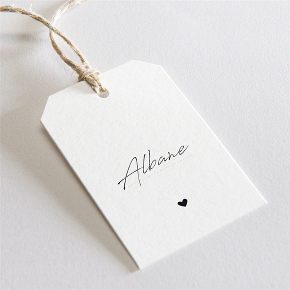 Marque-place mariage Classique photo étiquette réf.N2911166