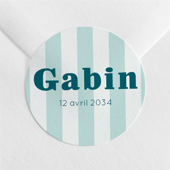 Sticker naissance Rayures marines réf.N3602501