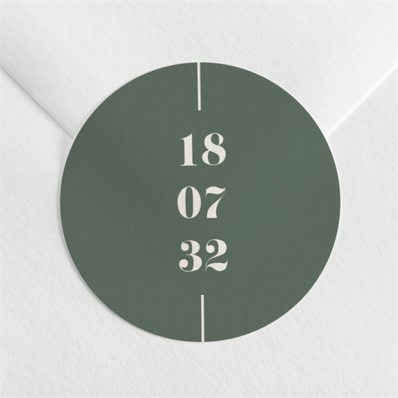 Sticker mariage Tons vert sauge réf.N3602502