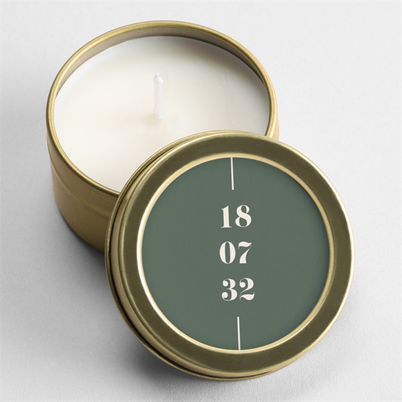 Bougie mariage Tons vert sauge réf.N3602503