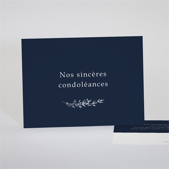 Carte de condoléances décès Son beau sourire réf.N18163