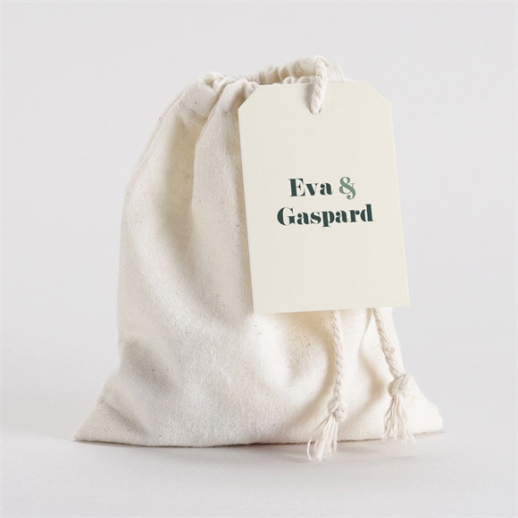 Pochon mariage  Tons vert sauge réf.N2911171