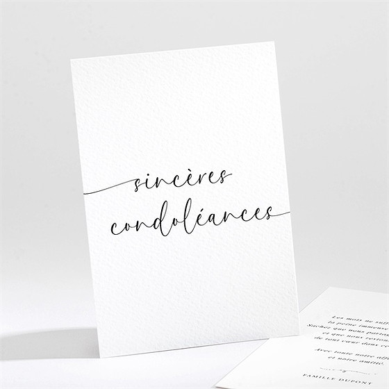 Carte de condoléances décès tant de souvenirs