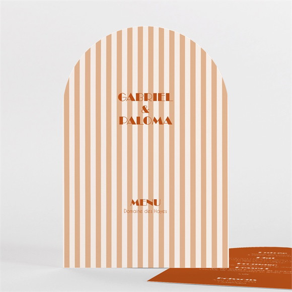 Menu mariage Terracotta estival réf.N271103