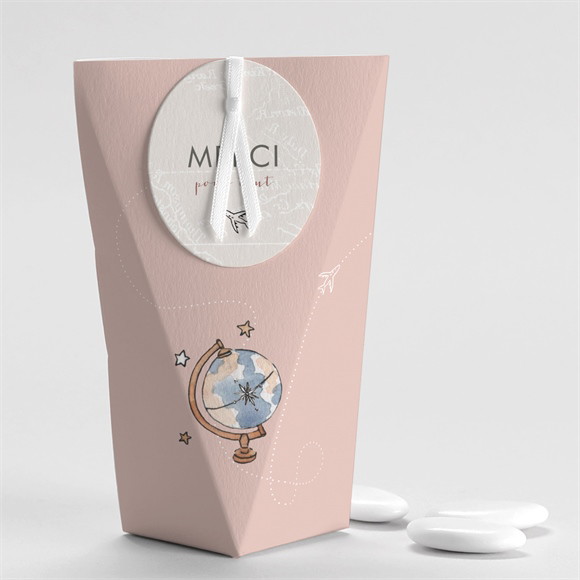 Boîte de dragées baptême Joli Passeport Bapteme étui réf.N520463