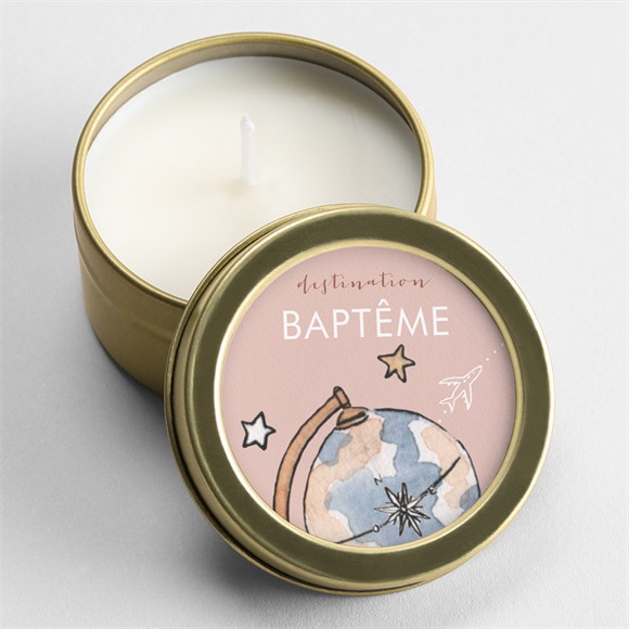 Bougie baptême Joli Passeport Bapteme réf.N3602517