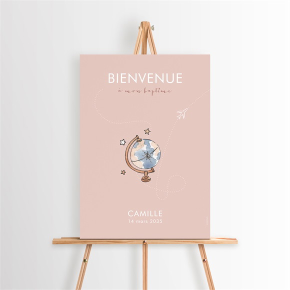 Panneau bienvenue Joli Passeport Bapteme réf.N260579