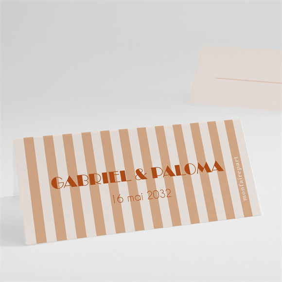 Marque-place mariage Terracotta estival réf.N4401042