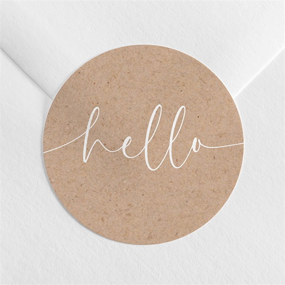 Sticker naissance kraft photos