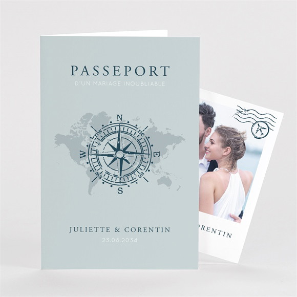 Remerciement mariage Passeport marin réf.N63113