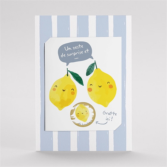 Faire-part naissance mon petit citron