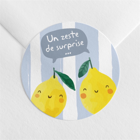 Sticker naissance Mon petit citron réf.N3602530
