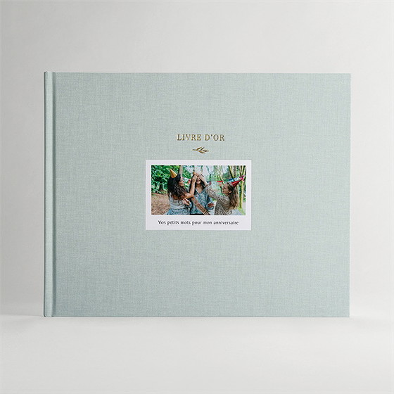Livre d’or anniversaire avec photo