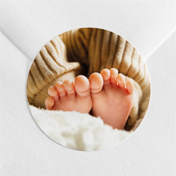 Sticker naissance Photo hello réf.N3602536