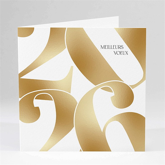 Carte de voeux année brillante