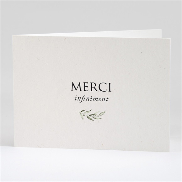 Remerciement décès Olivier éternel plié réf.N42181