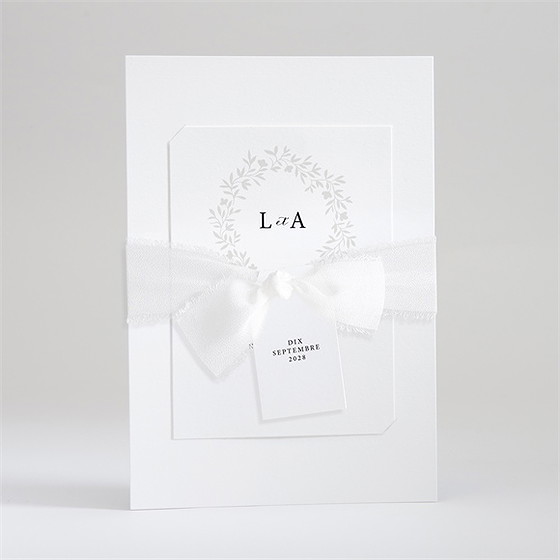 Faire-part mariage sublime superposition