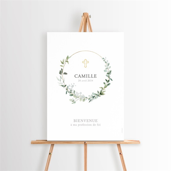 Panneau bienvenue profession-de-foi Solennel réf.N260604