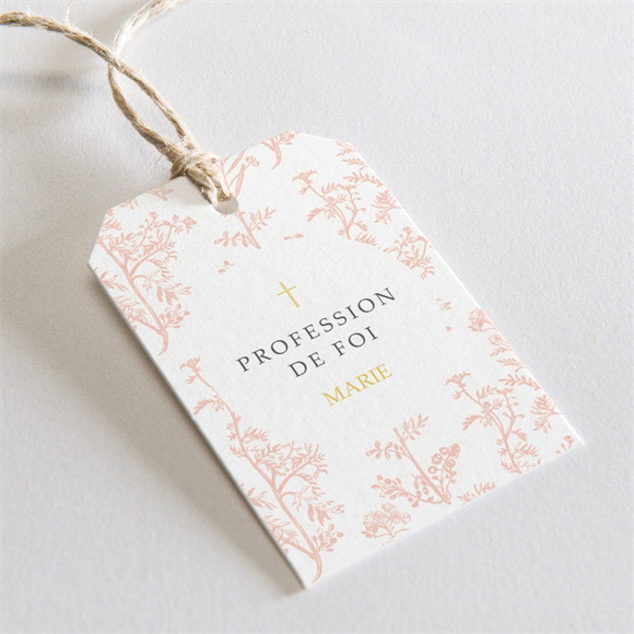 Etiquette profession de foi Toile de Jouy réf.N2911187