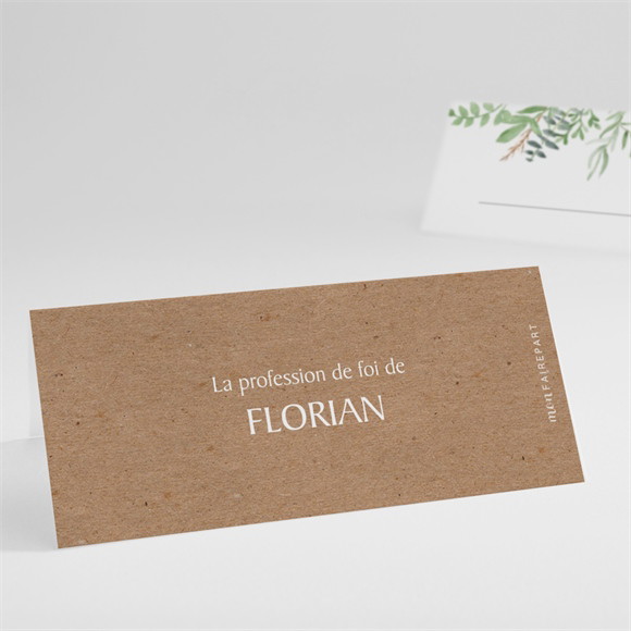 Marque-place profession de foi Rayonnement de Foi réf.N4401050