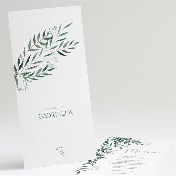 Menu confirmation A l'ombre de l'olivier réf.N221392