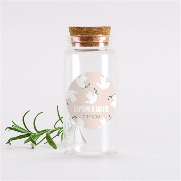 Mignonette baptême Envolée de colombes réf.N3602560