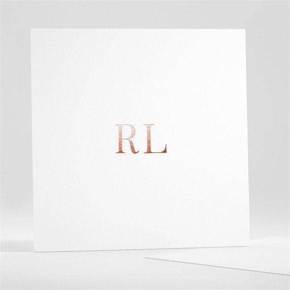 Faire-part mariage Création vierge cuivré réf.N351649