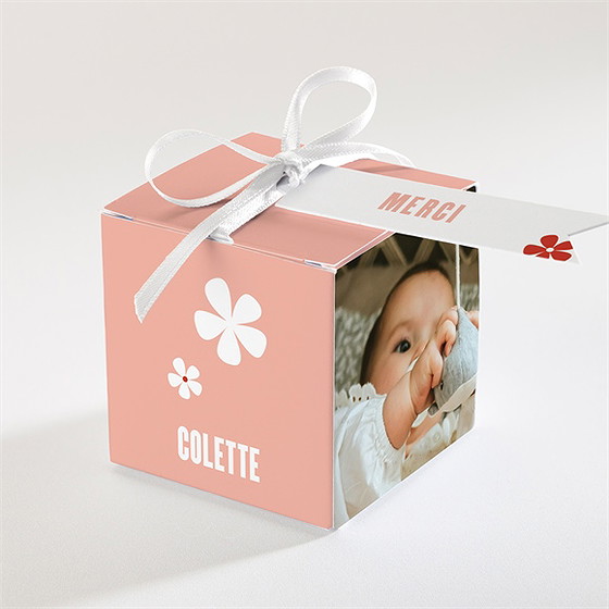 Boîte de dragées baptême charité