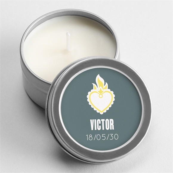 Bougie communion Protection argent réf.N3602572