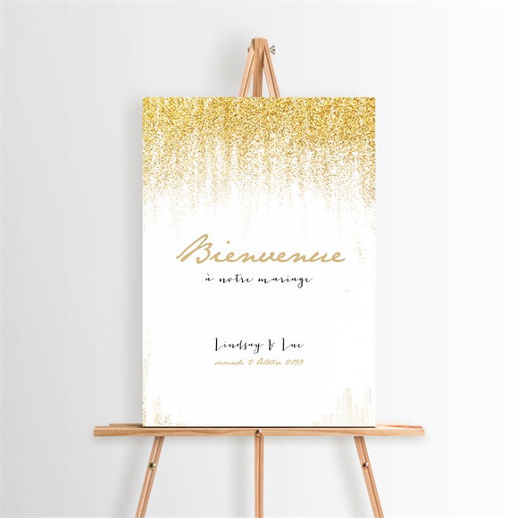 Panneau bienvenue Pluie d'or réf.N260617