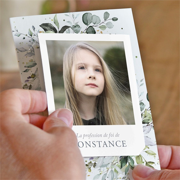 Faire-part profession de foi Affirmation duo réf.N231132