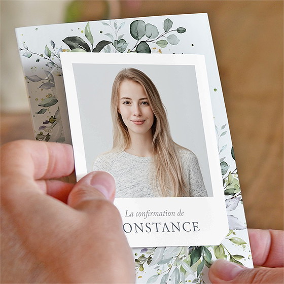 Faire-part confirmation souffle duo