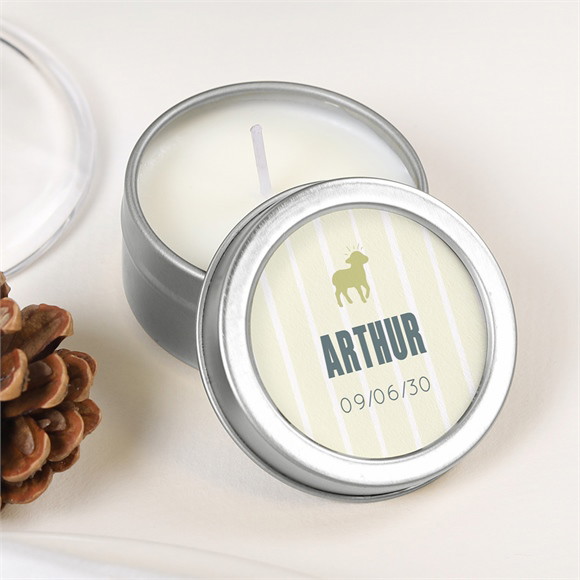 Bougie communion Agneau argent réf.N3602581